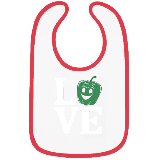 Bell Pepper Love Green Bibs