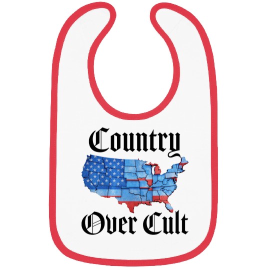 Country Over Cult Black Bibs