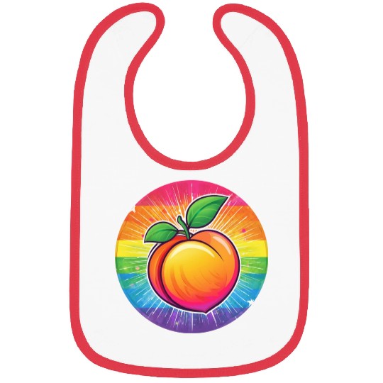 LGBTQ Peach Bibs