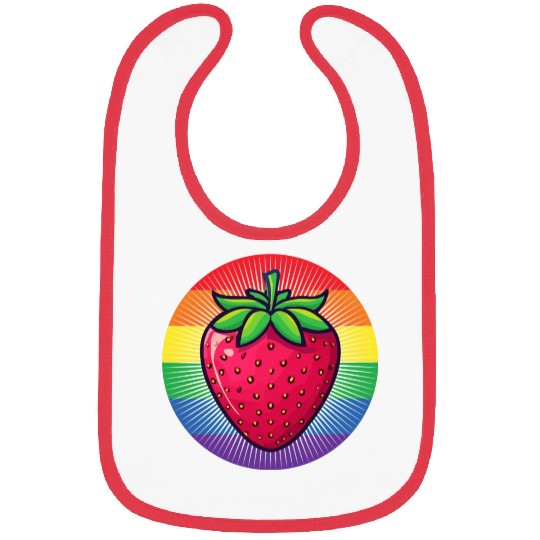 LGBTQ Strawberry Bibs