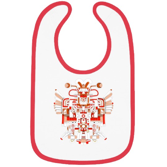 Aztec God Ancient Mythology Chalchiuhtotolin Bibs