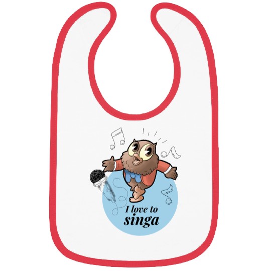 Owl Jolson I love to Singa! Bibs