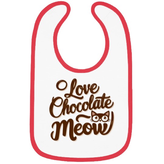 I love chocolate & cats Bibs