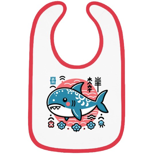 Sleek Shark Bibs
