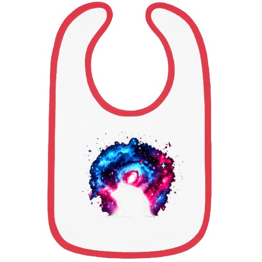 Cool Hedgehog Galaxy Space Art Bibs