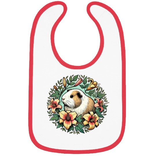 Guinea pig illustration Premium Bibs