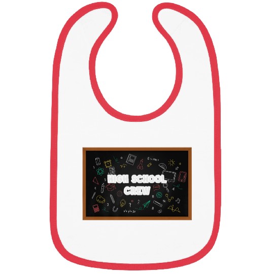 High School Crew First Chalkboard Bibs