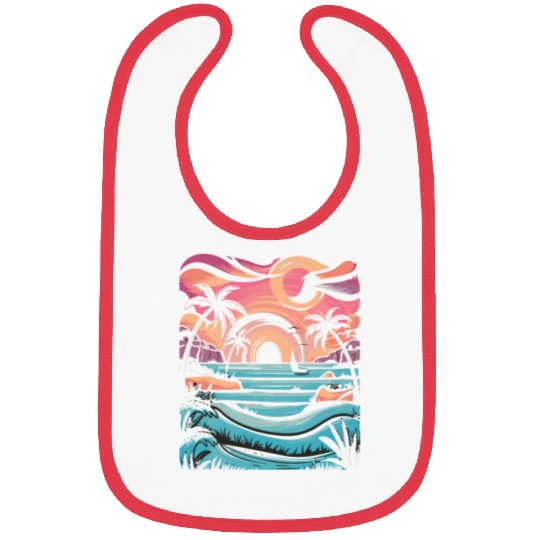 Azure Embrace Mediterranean Dreamscapes Bibs