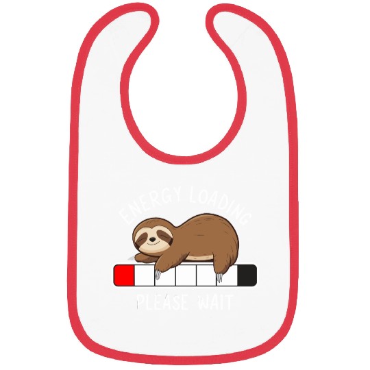 Sleeping Sloth Battery Charging Bar Bibs