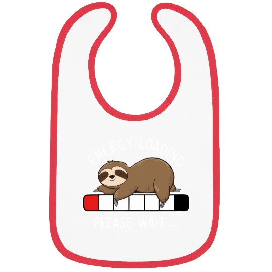 Sleeping Sloth Battery Charging Bar Bibs