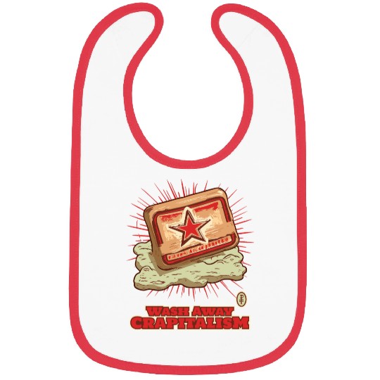 Wash Away Crapitalism with Communist Soap Bibs