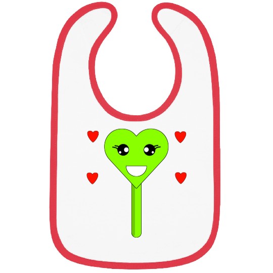 Cuttie Green Lollipop Bibs