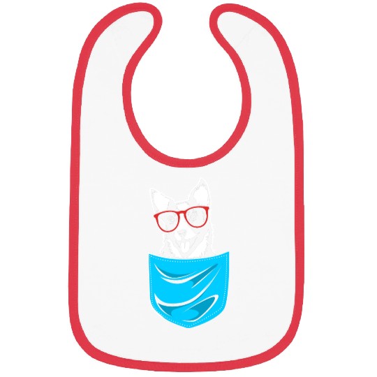 Australian Cattle Dog Cute Cattle Dog In A Pocket Bibs