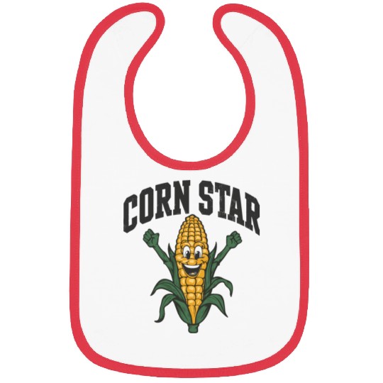 Funny Farm Food Bibs Corny Cob Farmer Corn Star