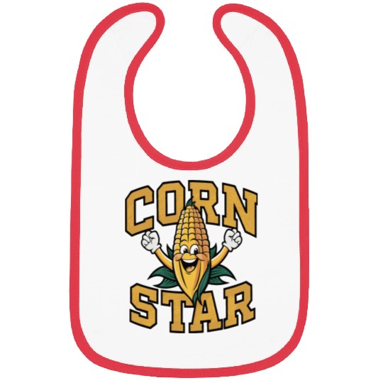 Funny Farm Food Bibs Corny Cob Farmer Corn Star