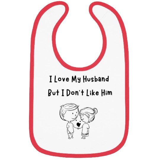 I Love My Husband Bibs