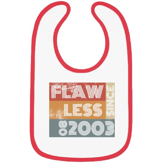 21st birthday Flawless since 08/2003 Bibs