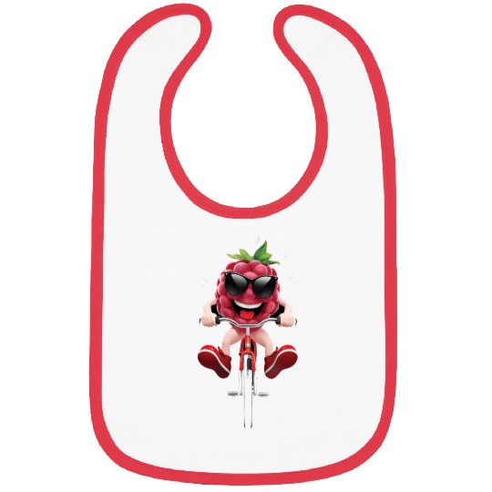 Raspberry Cycling On Bike Realistic Bibs