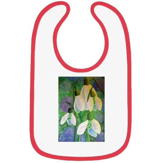 Snowdrops in Space Painting Bibs