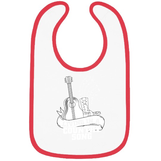 Living In A Country Song Western Country Music Bibs