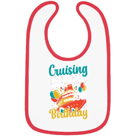 Cruising Into My 70th Birthday Cruise Vacation Bibs