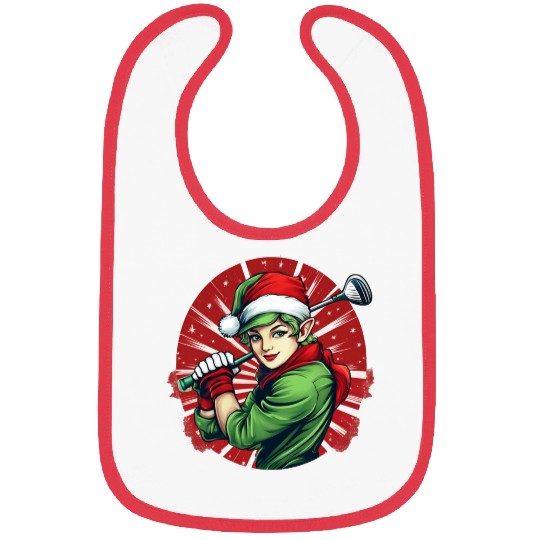 Christmas Elf Golf Bibs