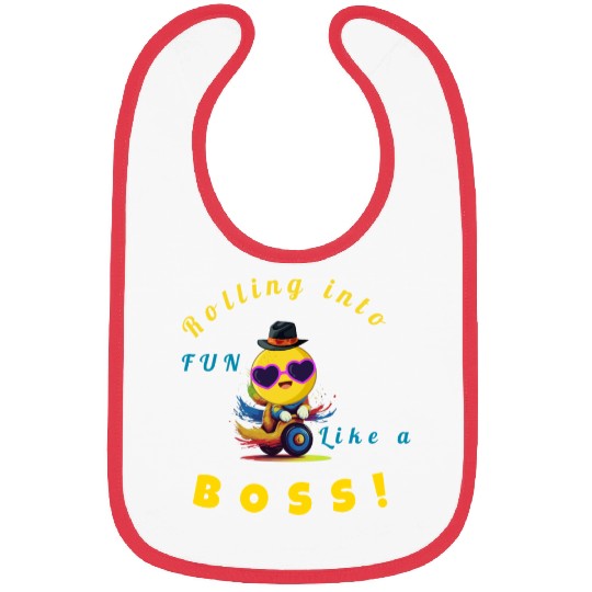 Rolling into Fun Like a Boss Bibs