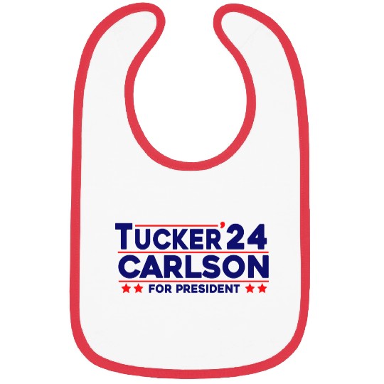 Tucker Carlson 2024 For President Bibs