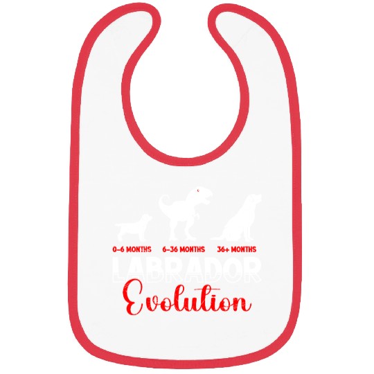 Labrador EVOLUTION Labrador Lovers Funny Bibs
