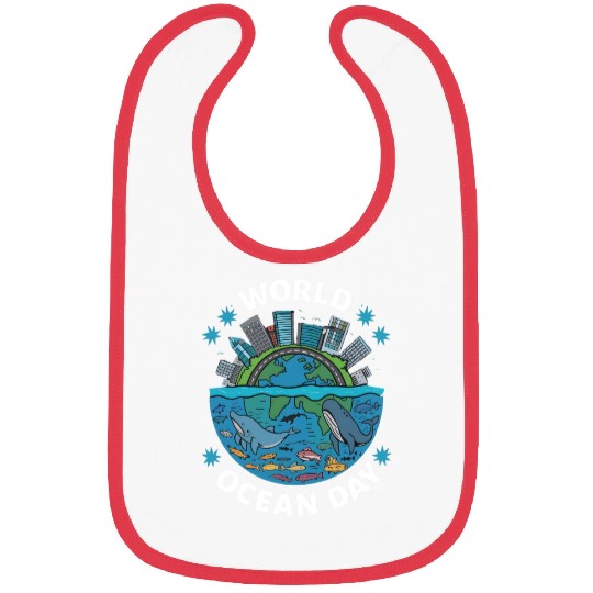 world ocean day Bibs