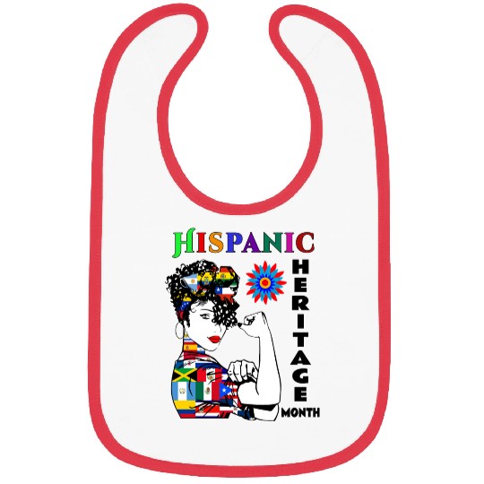 Hispanic Heritage Month Latino Countries Flag Bibs