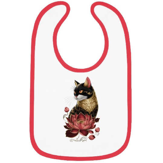Opulent Regal Black Cat Bibs