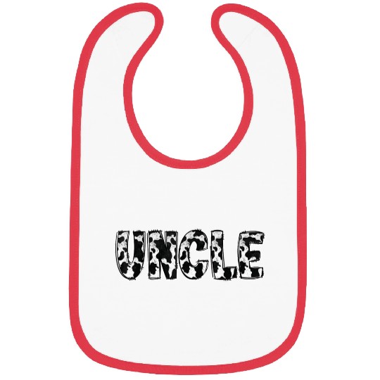 Uncle Cow Pattern Print Bibs