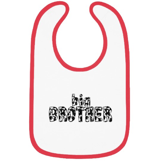 Brother Cow Pattern Print Bibs