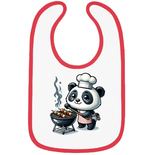 Cute BBQ Panda Bibs