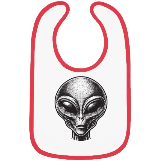Grey Alien Bibs