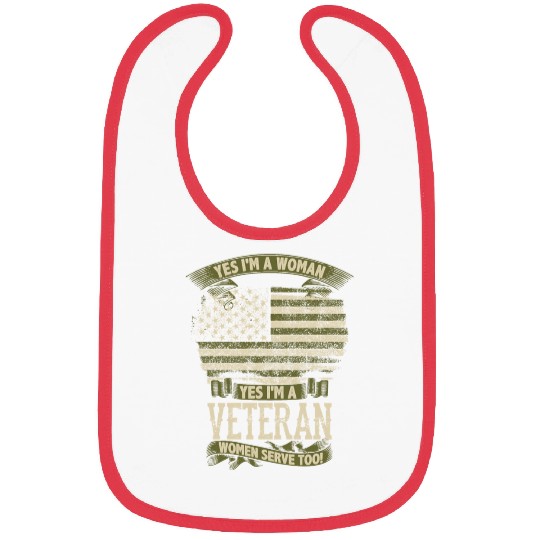 Veteran Design - Yes I m A Veteran Bibs