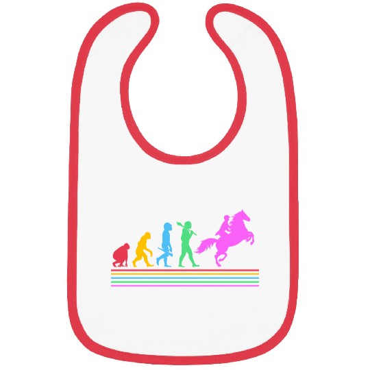 Retro Equestrian Riding Horse Racing Evolution Bibs