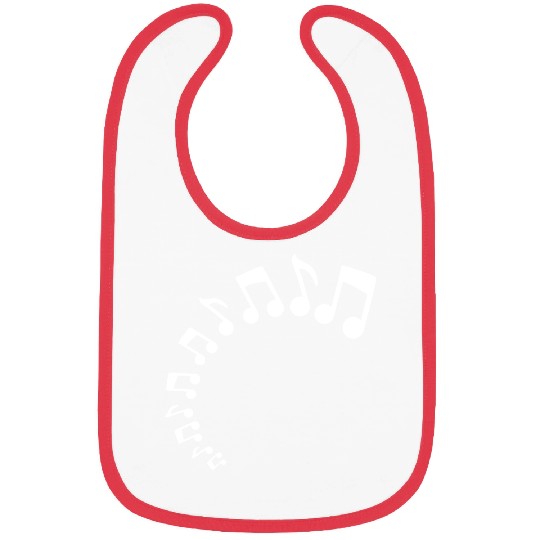 Many music nout Half Circle Musical Sound Love Bibs