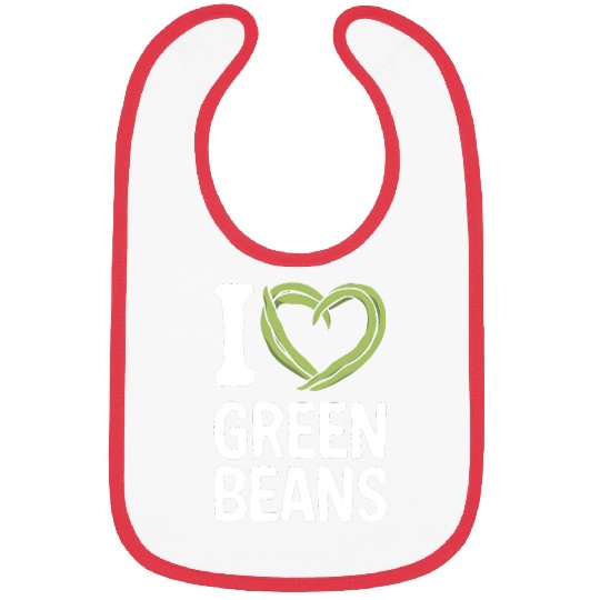 I Love Green Beans Bibs