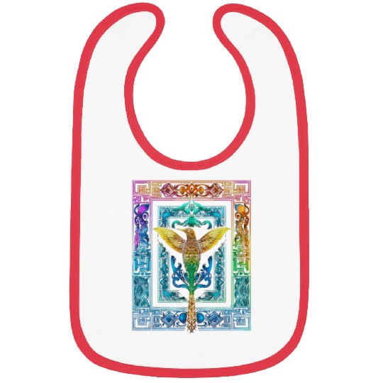 Hummingbird Colorful Mandala Animal Bibs