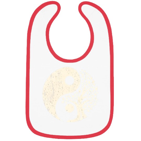 Nature's Balance: Yin Yang Tree of Life Bibs