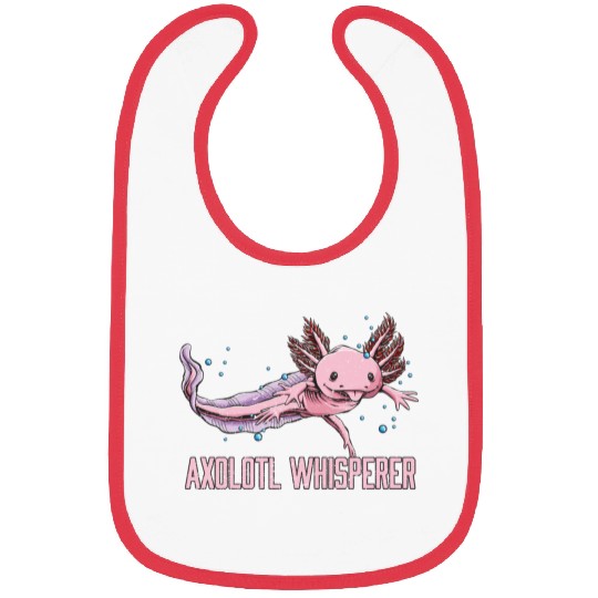 Axolotl Whisperer Salamander Animal Lover Amphibia Bibs