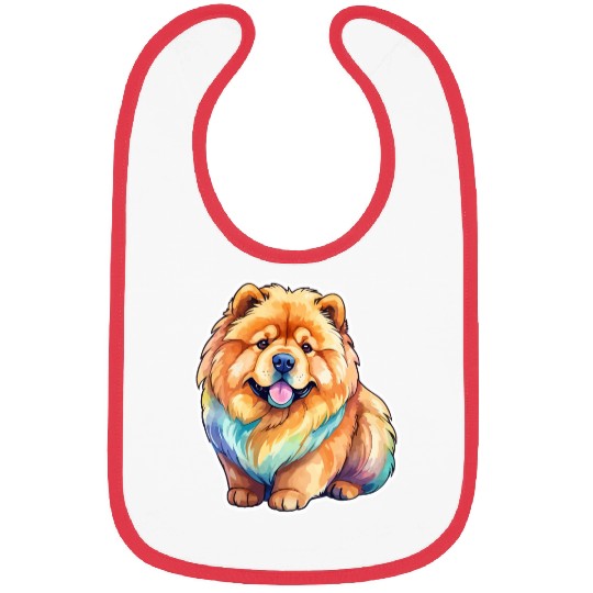 Chow Chow Watercolor Bibs