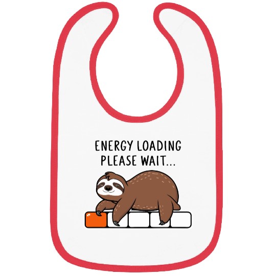 Sloth Energy Loading Please Wait Bibs
