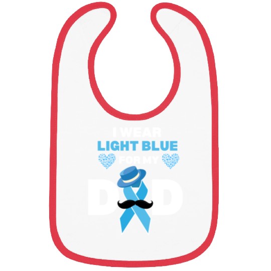 I Wear Light Blue for my Dad Prostate Cancer Aware Bibs