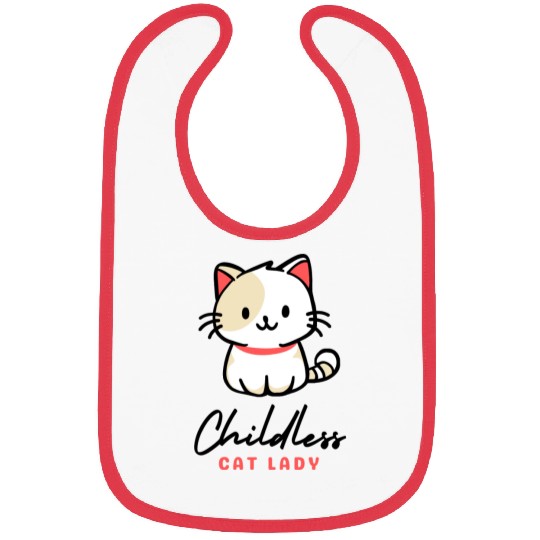 Childless Cat Lady, cat-loving lifestyle Bibs