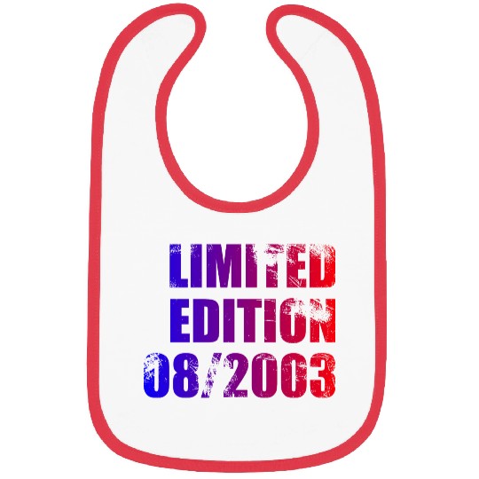 21st birthday Limited Edition 08/2003 Bibs