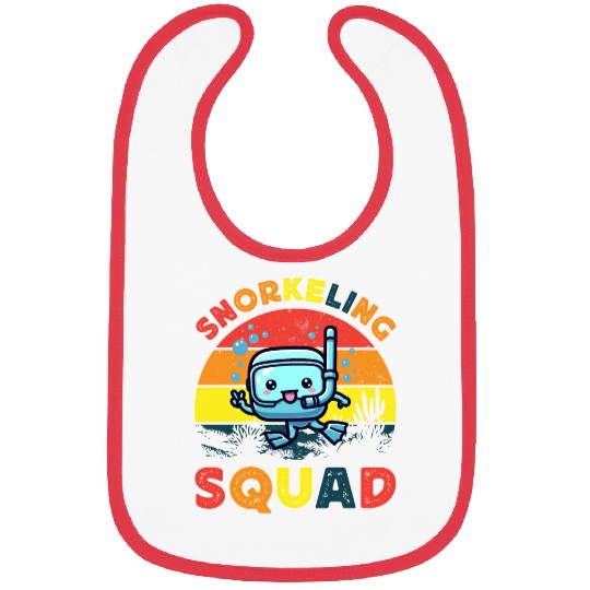 snorkeling squad diver ocean snorkeling sunset sea Bibs