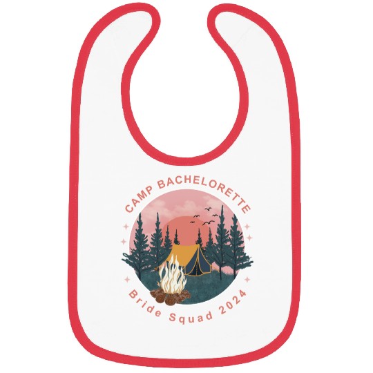 Camp Bachelorette - Camping Bride squad 2024 Bibs